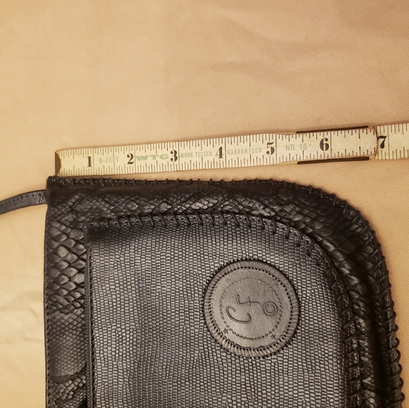 Vintage Carlos Falchi Leather Cross Body Bag Made in Italy - Picture 7 of 8